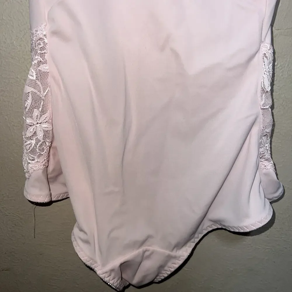 Diana Secret 40B Pink Bodysuit Shaper Tummy Control Compression Shapewear - Picture 14 of 15